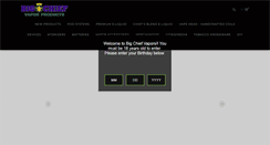 Desktop Screenshot of bigchiefvapors.com